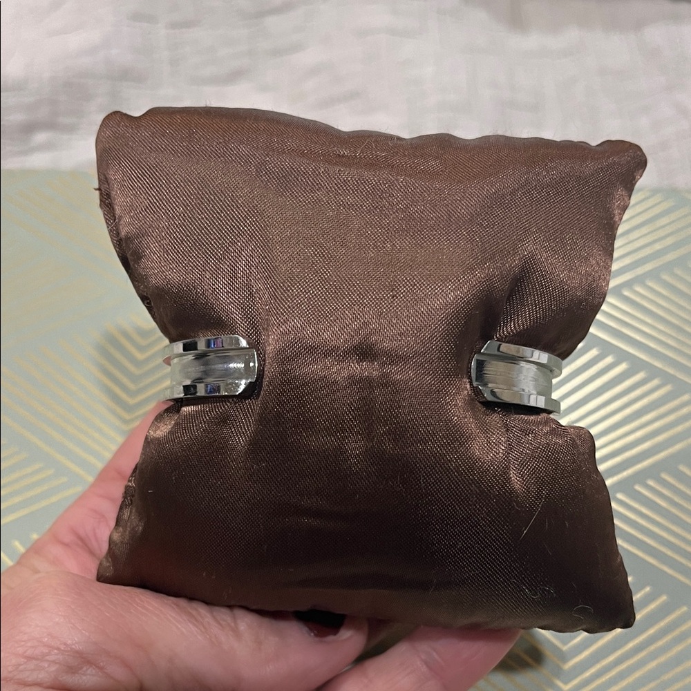 Silver Bangle Bracelet - image 2